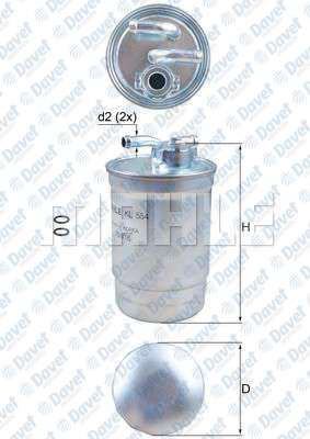 MAHLE KL554D Yakit Filtresi Audi A4 A6 2.0tdi Bna Blb Brf Bre Brd Bva Bvf Bvg 04>08